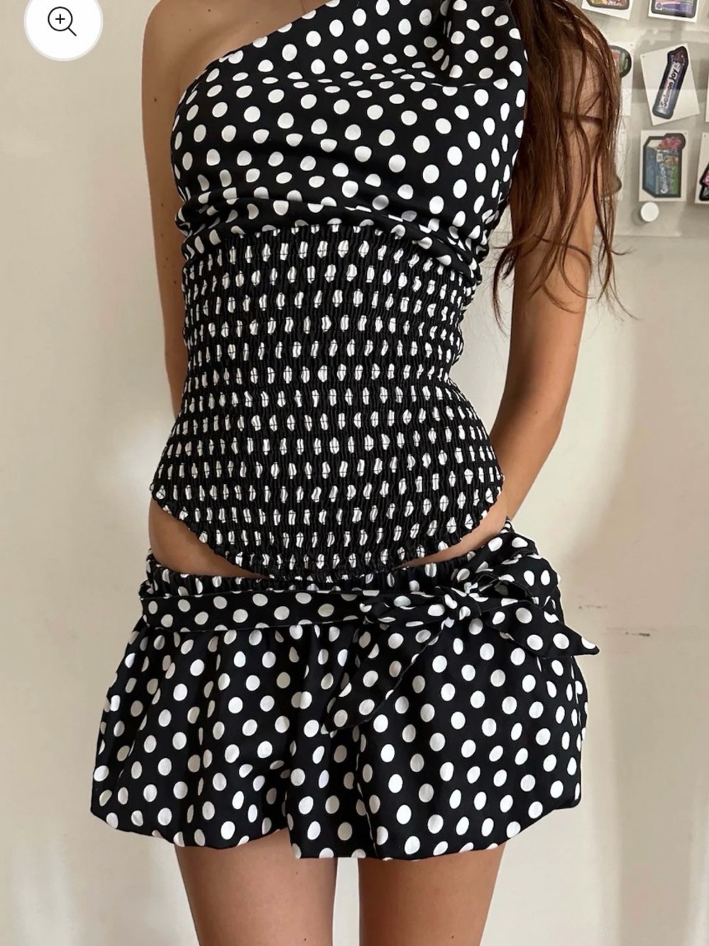 Blondita Black & White Polka Dot Set